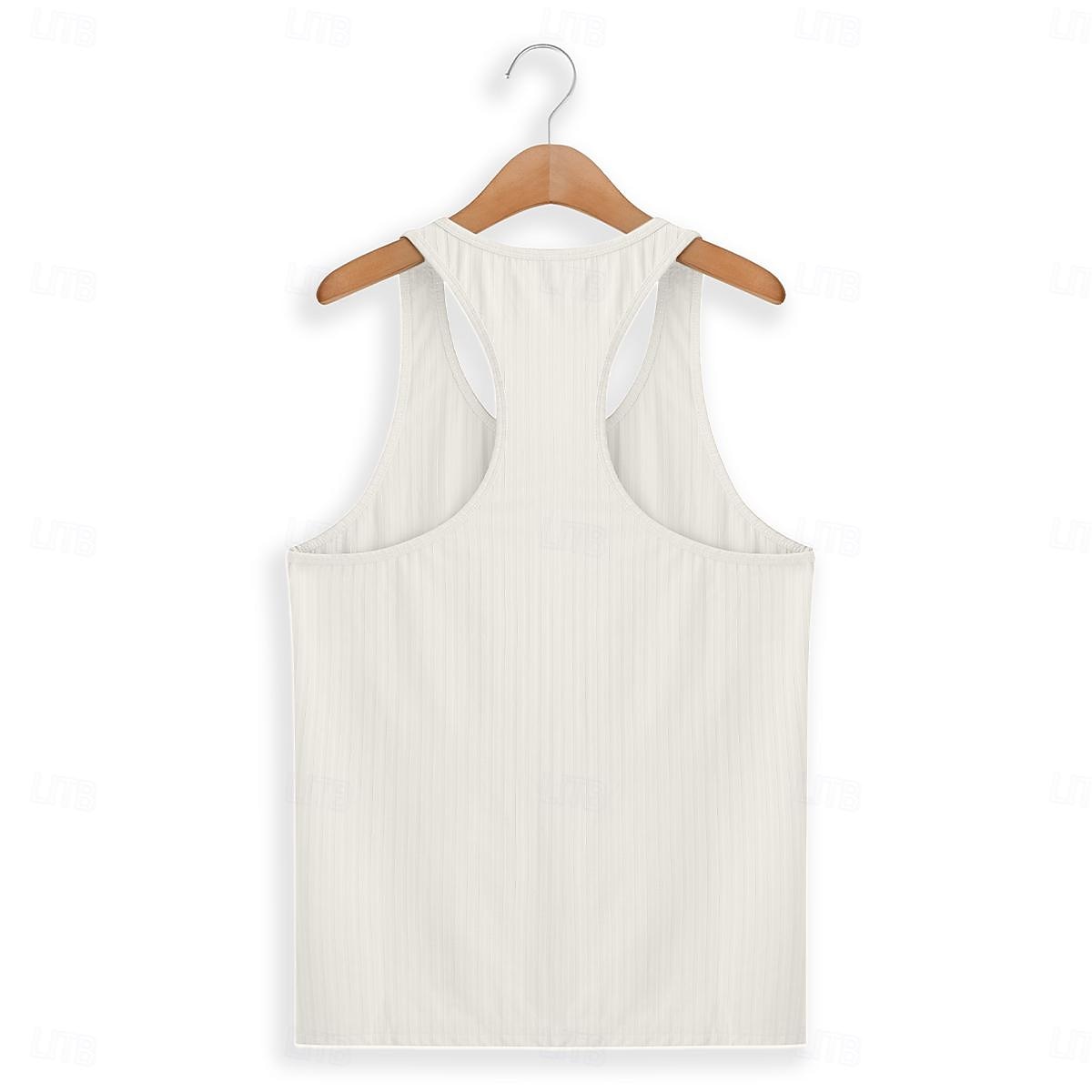Per uomo Canotta Maglietta smanicata Canottiera Maglietta senza maniche Senza Maniche Collo a U Estate Primavera A righe Moda Streetwear Interno Palestra Sport Nero Bianco Blu marino scuro Maglietta del 2026 a $16.49 –P9
