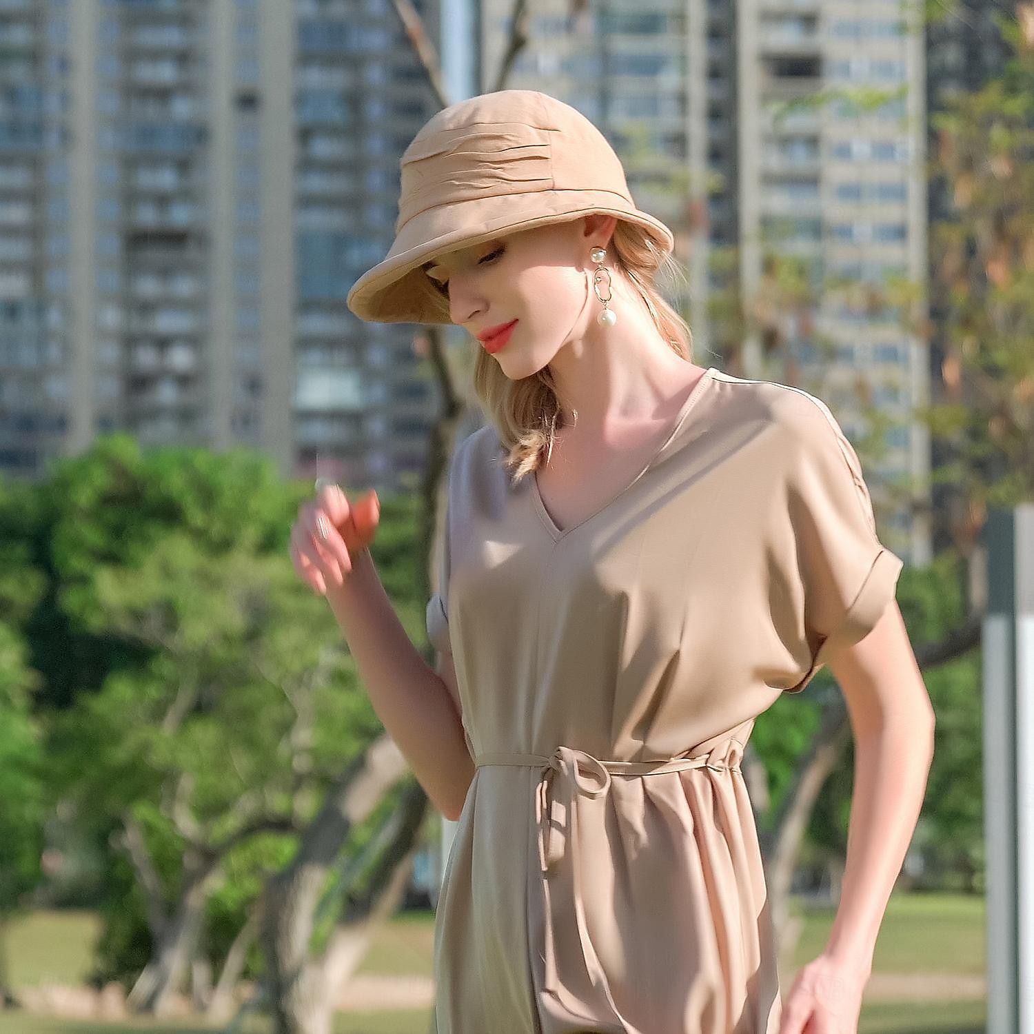 cappelli cappello a secchiello in cotone cappello floscio cappello da sole casual vacanza semplice classico con copricapo con giunture di colore puro del 2025 a $24.99 –P7