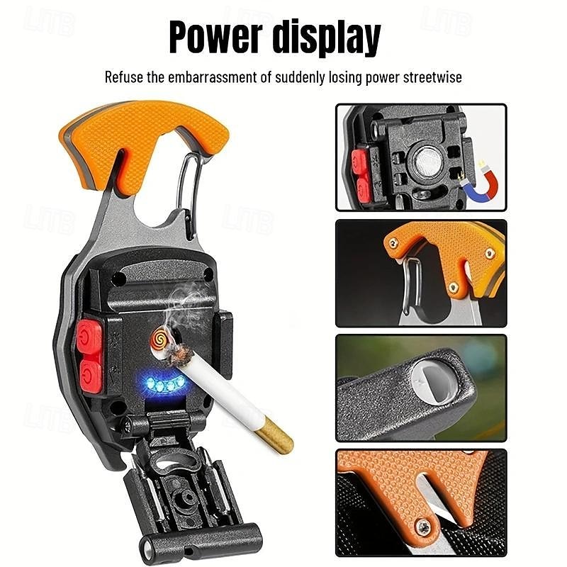 Multifunction Keychain Light Window Breaking Hammer Mini LED Flashlight Outdoor Camping Screwdriver Emergency Work Light 2025 - $12.49 –P4