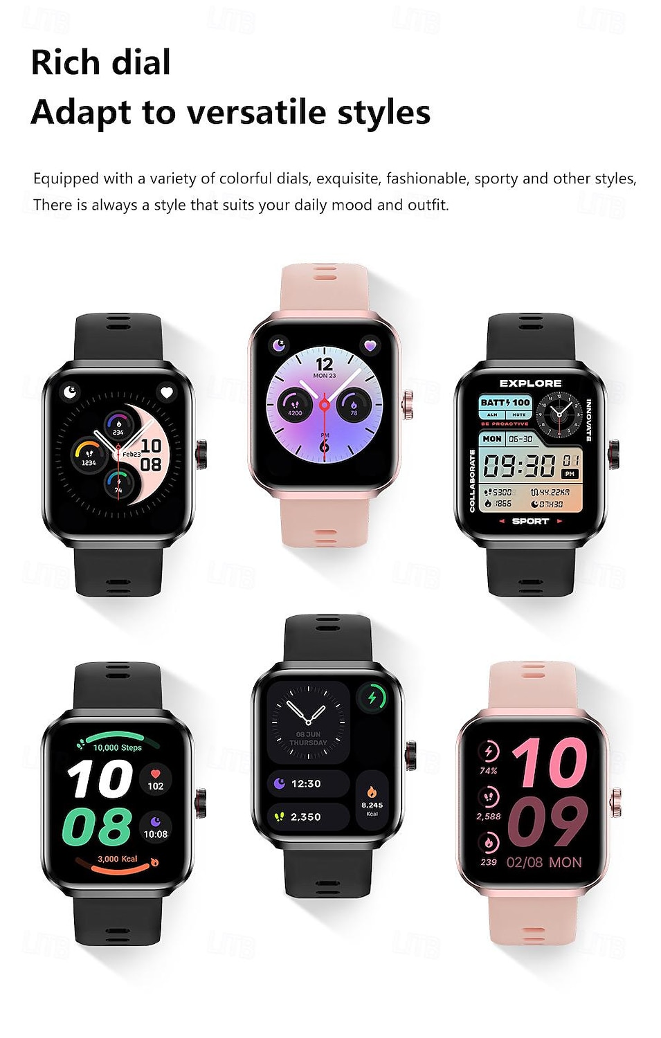 696 NX22 Smart Watch 1.78 inch Smartwatch Fitness Running Watch Bluetooth Pedometer Call Reminder Sleep Tracker Compatible with Android iOS Women Men GPS Hands-Free Calls Message Reminder IP 67 46mm 2025 - $76.99 –P7