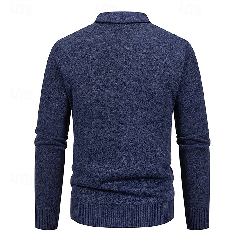 Herren Strickjacke Kurzer Pullover Strickpullover Herren Pullover Gerippt Stricken Standard Knopf hoch Seitentaschen Bogengimpe V Ausschnitt Modisch Klassisch Freizeitskleidung Verabredung Bekleidung 2025 - $31.99 –P8