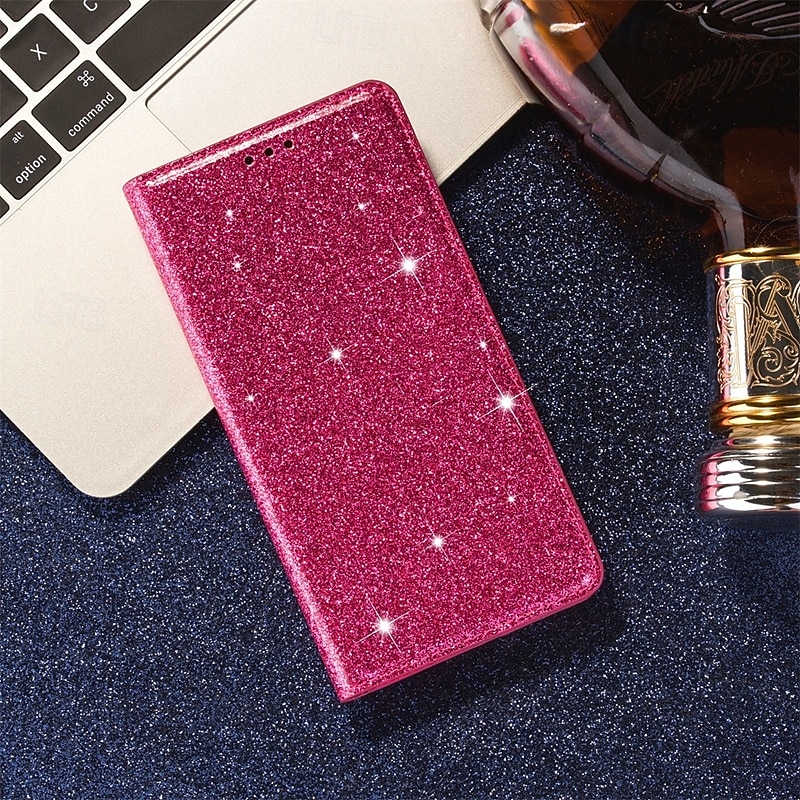 telefono Custodia Per iPhone 16 Pro Max Plus iPhone 15 Pro Max Plus iPhone 14 13 12 11 Pro Max Plus Mini SE Porta carte di credito Con supporto A calamita Glitter scintillanti Retrò TPU pelle del 2025 a $18.99 –P7