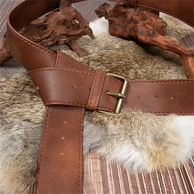Medieval Renaissance Waist Belt Men's Women's Celtic Pirate Halloween Carnival Performance LARP Adults' Belt Sscabbard Magic Bottle 2025 - $26.99 –P9