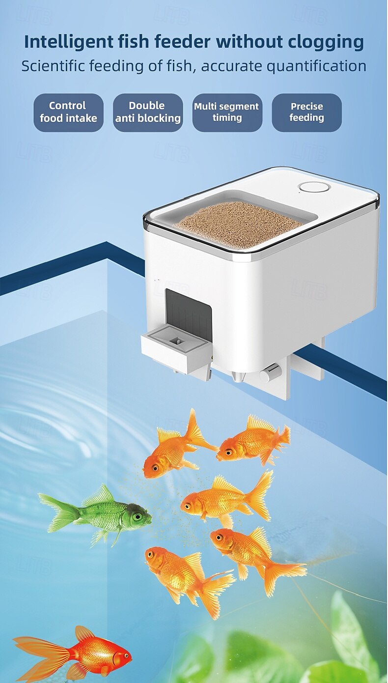 WiFi Remote Automatic Feeding Intelligent Timing Automatic Feeder Aquarium Goldfish Feeder 2025 - $37.99 –P1
