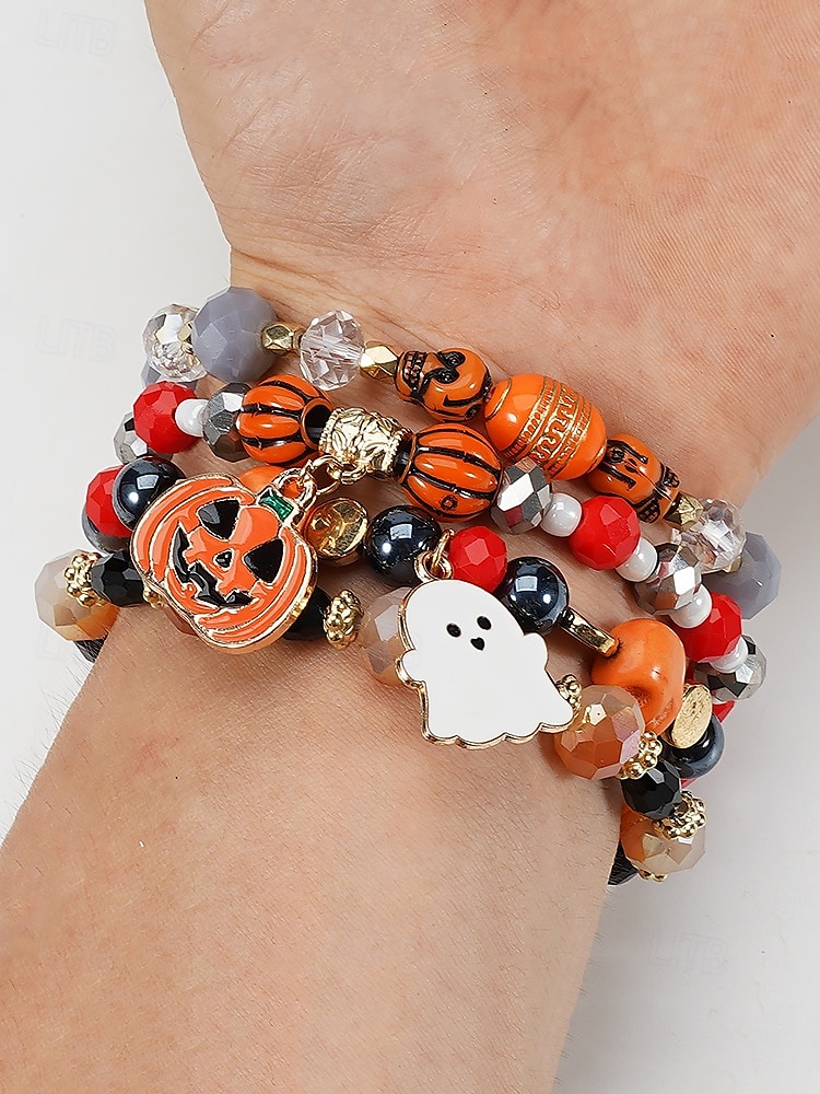 Mujer Juego de Joyas Cadenas y esclavas Brazalete de Cuentas Estilo 2 Estilo 3 Estilo 4 Legierung Helloween 2025 - $11.99 –P4