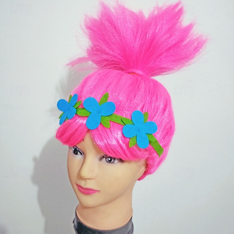 Fashion Trolls Magic Hair Elf Bobby Princess Troll Wig Masquerade Cosplay Holiday Wig Anime Cosplay 2025 - $11.99 –P1
