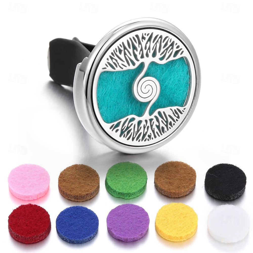 Refillable Car Air Freshener Perfume Diffuser Clip Auto Air Vent Car Interior Accessories Car Aromatherapy Diffuser with 10pcs Pads 2025 - $15.99 –P10