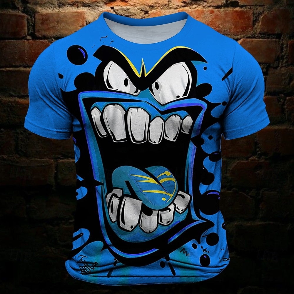 T Shirt Divertente Grimace da Uomo Maniche Corte T shirt Stampata 3D Collo Giro Camicia Moda Vintage Cool Vacanza Festa Gialla Blu Viola Estate Primavera Abbigliamento S M L XL XXL XXXL del 2026 a $22.99 –P6