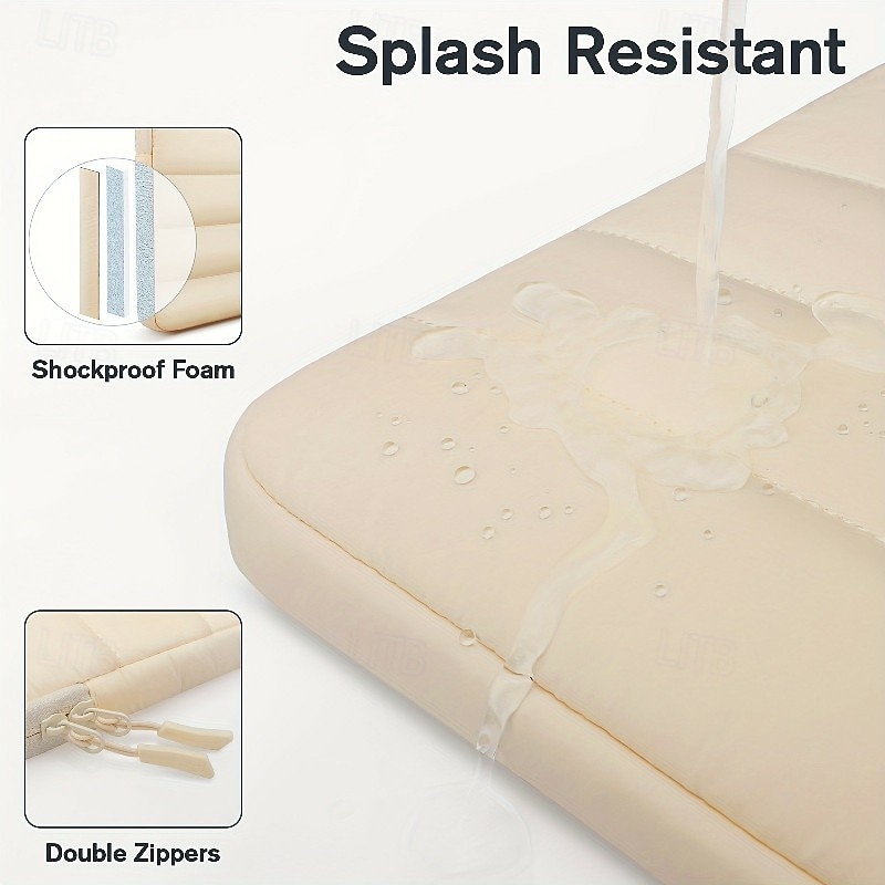 Bolsa para portátil, funda para tableta, funda hinchable para tableta, funda compatible con portátil, a prueba de golpes, color sólido 2025 - $23.99 –P3