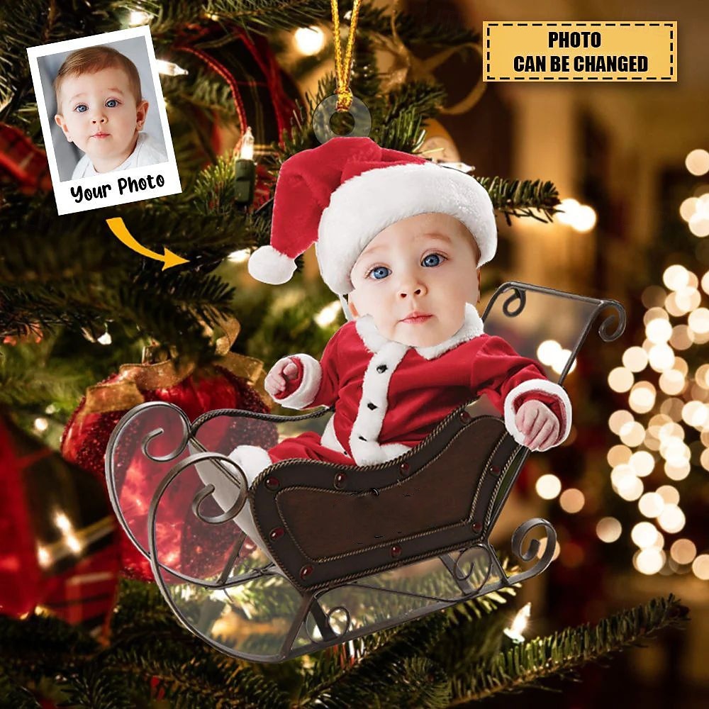 Ornamente de Crăciun Personalizate cu Foto Acrilice 2D Cadou Personalizat pentru Fața Bebelușului Ornamente pentru Pomul de Crăciun Decorațiuni Xmax Cadouri Pandantive Suspendate 2025 - $12.99 –P5