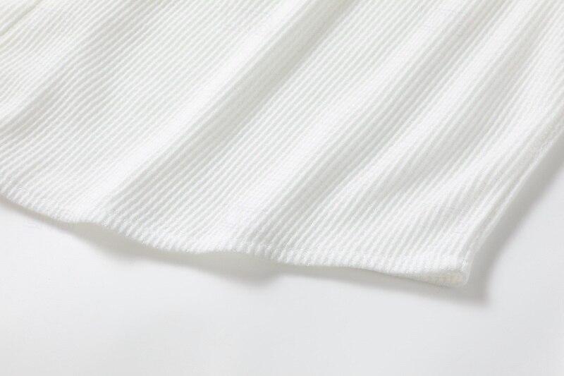 Camisa de punto de gofre para hombre, camisa abotonada, camisa informal, camisa de verano, camisa de playa lisa, blanca, verde claro, rosa, albaricoque, gris, manga corta, ropa de fiesta, ropa de moda, casual 2025 - $23.99 –P6