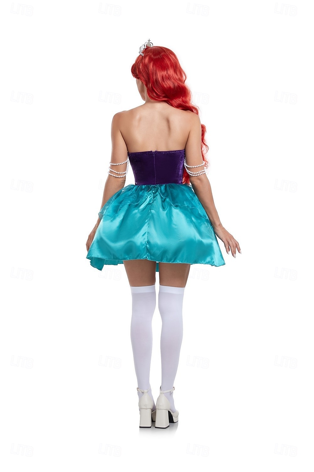 Die kleine Meerjungfrau Prinzessin Ariel Kleid Kostüm Sexy Kostüm Verkleiden Film Cosplay for Damen Erwachsene Maskerade Party / Abend Junggesellinnenabschiedsparty 2025 - $43.99 –P5