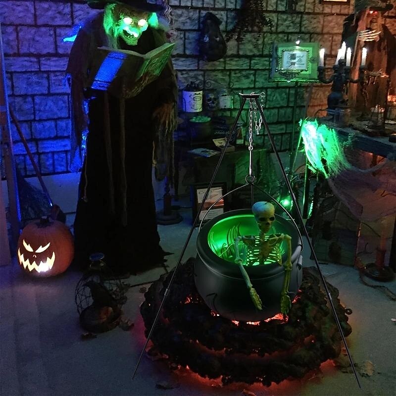 halloween dekorace čarodějnické světlo pro vnitřní a venkovní verandu na nádvoří, rekvizity pro atmosféru halloweenských festivalů 2025 - $33.99 –P4