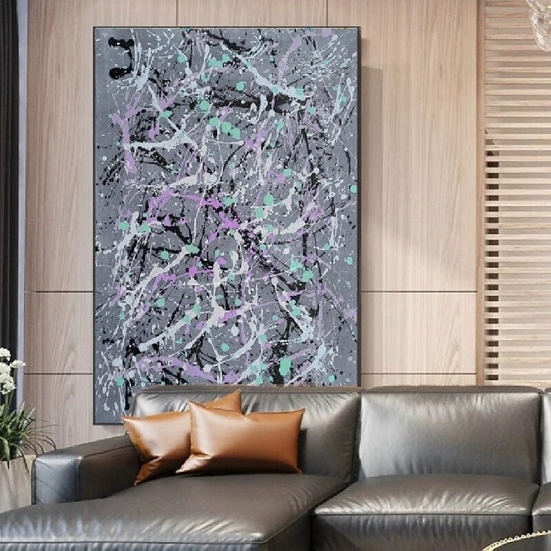 2026年 大きな絵画 手作りの抽象的な油絵 手描きのベージュの青と白の絵画 手作りの青いわびさびのアートワークの油絵 手描きのテクスチャのある油絵 ベージュの油絵 モダンな装飾  コレクション – $154.99 –P5