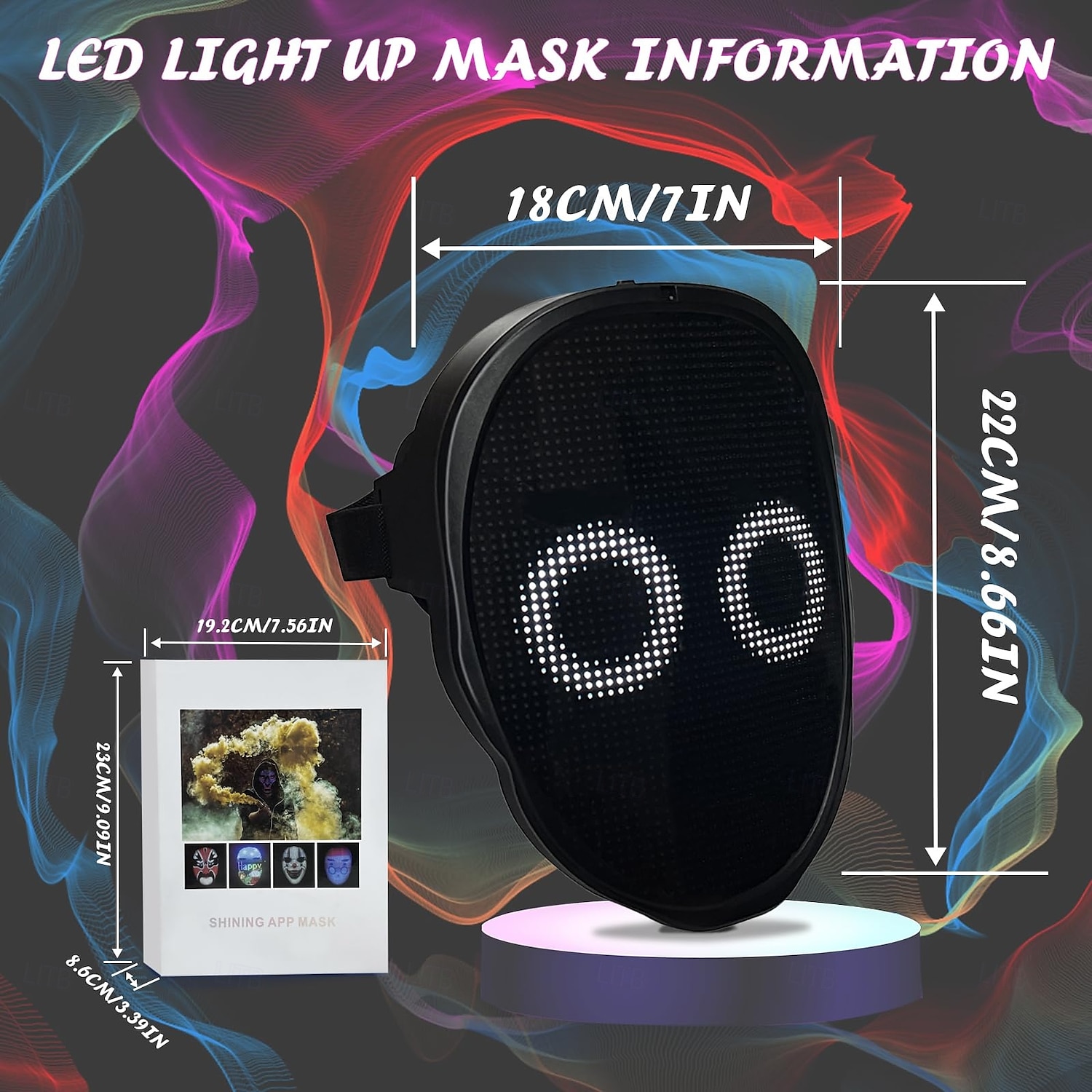 Esprit Crâne Masque de carnaval Masque LED Adulte Unisexe Déguisement effrayant Utilisation Soirée Halloween Carnaval mardi Gras Costume de carnaval facile de 2025 ? $153.99 –P2