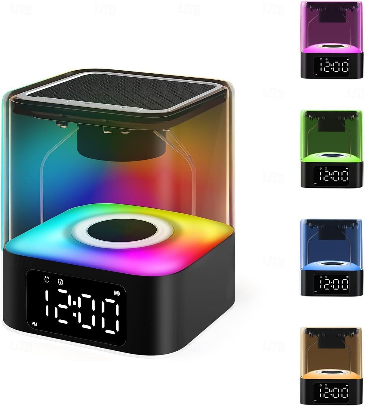 LED Smart Light Speaker with Alarm Clock, Wireless Bluetooth Multi-Color Bedside Lamp, 7-Color Changing, Timer Wake-Up Light, Perfect Christmas and Birthday Gift for Teenage Boys and Girls 2025 - $68.99 –P1
