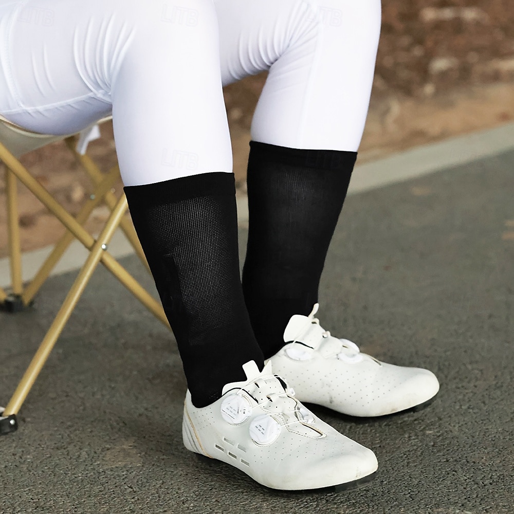 Calcetines deportivos reflectantes para ciclismo Wosawe, calcetines deportivos de ciclismo de carretera hasta la mitad de la pantorrilla, modelos para hombres y mujeres, calcetines de ciclismo de ocio 2025 - $15.49 –P2