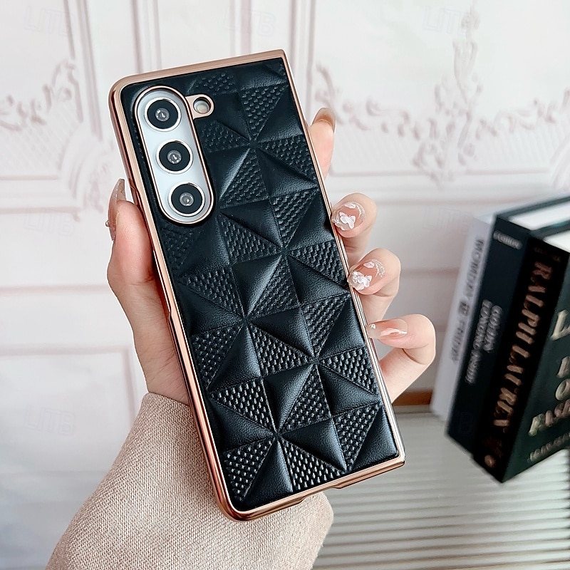 телефон Кейс для Назначение SSamsung Galaxy Z Fold 5 Z Fold 4 Z Fold 3 Кейс на заднюю панель Защита от удара броня Покрытие ПК Кожа PU 2025 - $19.99 –P8
