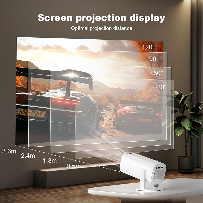 Fabrieksverkoop P30MAX LCD Projector Mini handheld zakformaat draagbaar Videoprojector voor thuisbioscoop 1080P (1920x1080) 150 lm Android Compatibel met: HDMI USB 2025 - $207.99 –P4