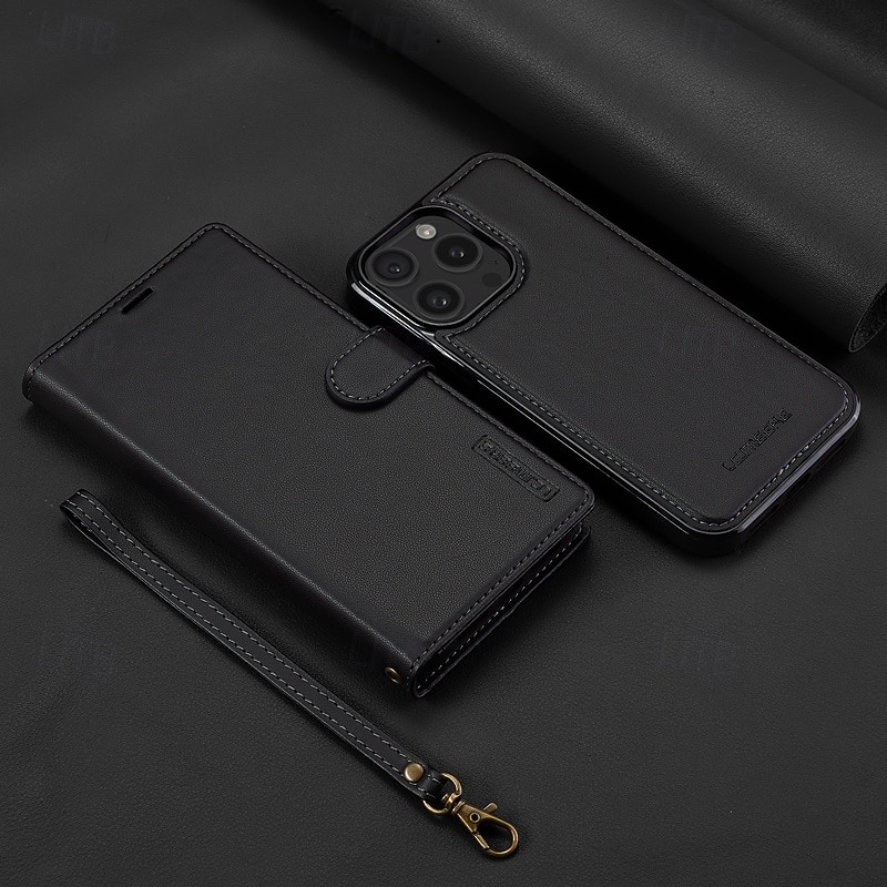 telefone Capinha Para iPhone 17 Pro Max 17 Air 16 15 14 Pro Max Plus 13 12 11 Pro Max Capa traseira Capa para Cartão Wallet Com Suporte Destacável com pulseira Retro TPU Couro PU de 2025 por $13.99 –P6