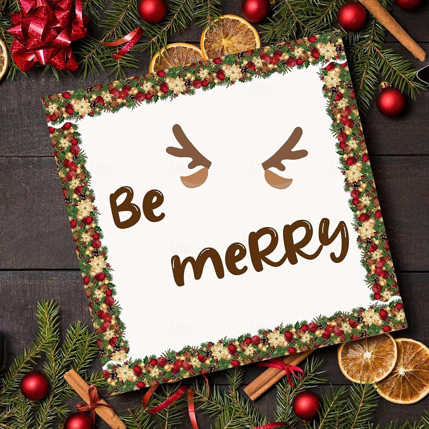 1 rolă de autocolante decorative de Crăciun - autocolante adezive de sărbători pentru proiecte de bricolaj și decorațiuni festive 2025 - $4.49 –P4