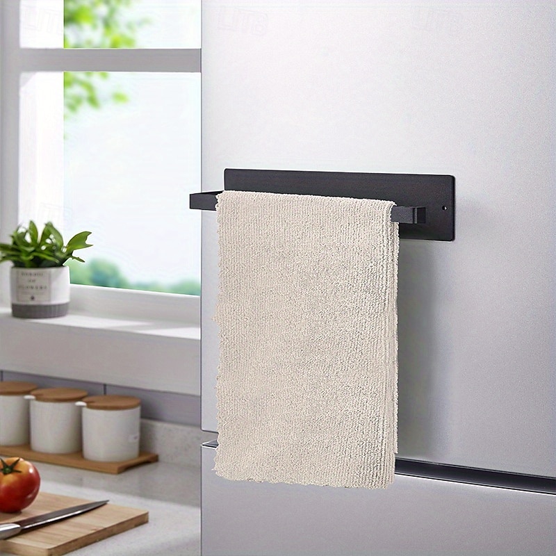 Magnetic Wrought Iron Paper Towel Holder – Punch-Free Kitchen Storage Rack for Refrigerator & RV, Fits Most Rolls, Plastic Wrap & Towels 2025 - $9.49 –P3