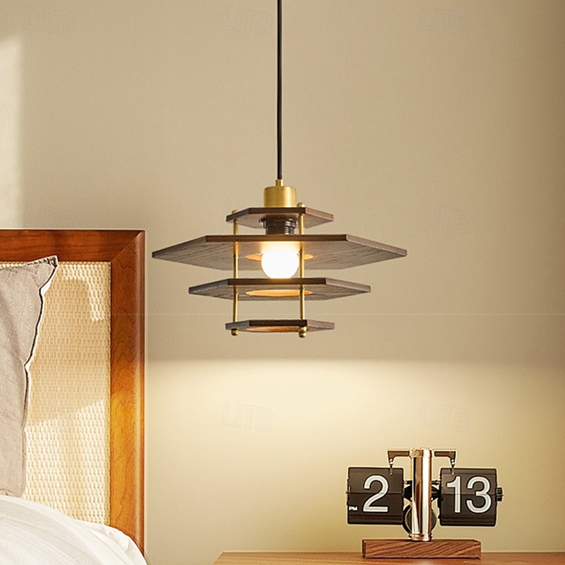 lampada a sospensione a led arredamento moderno lampada a sospensione in metallo regolabile in legno lampadario design creativo droplight lampada da soffitto lampada a sospensione lampada a del 2025 a $349.99 –P3