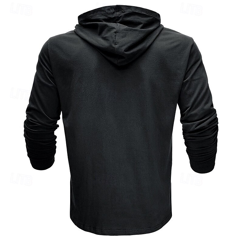 Hombre Sudadera Negro Blanco Verde Ejército Azul Real Caqui Con Capucha Plano Deporte Diario Festivos Algodón Ropa de calle Básico Casual Primavera & Otoño Ropa Sudaderas con capucha Sudaderas 2025 - $23.99 –P9