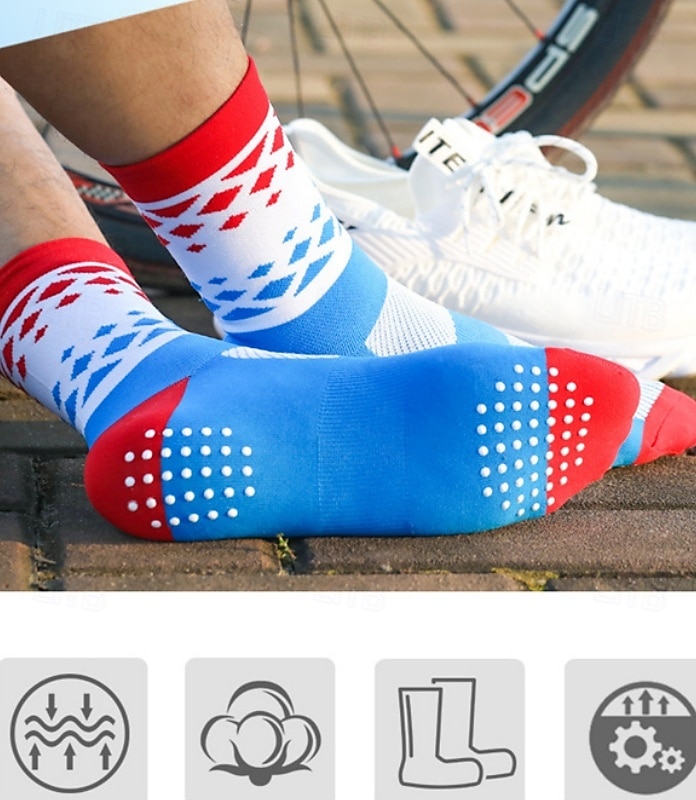 Unisex Socks Compression Socks Bike Socks Sports Socks Athletic Socks Camping / Hiking Outdoor Exercise Cycling / Bike Bike / Cycling Warm Non-Skid Stretchy 1 Pair 2026 - $4.49 –P7