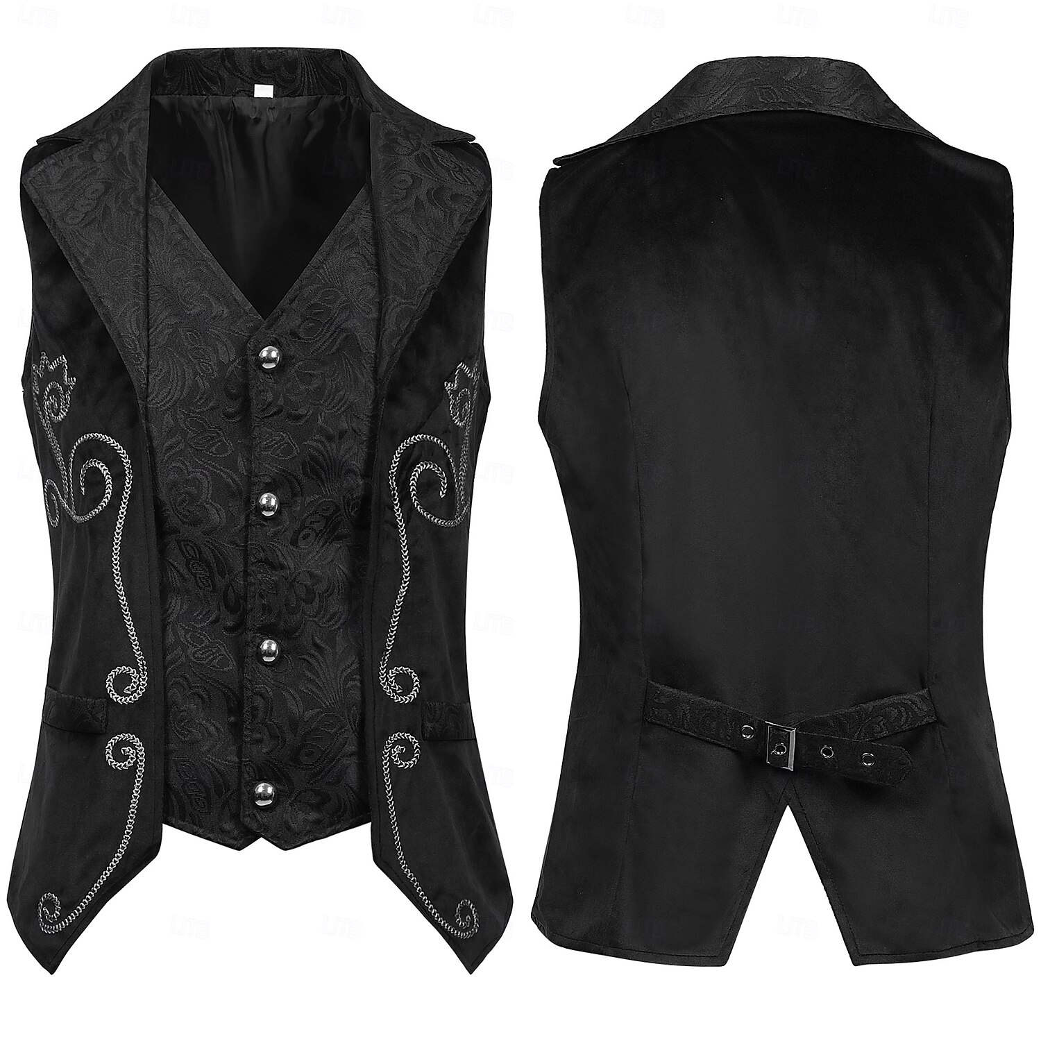 Retro Vintage Mittelalterlich Renaissance Weste Prinz Ritter Herren königlich Steampunk Halloween Karneval Maskerade Party / Abend Erwachsene Weste 2025 - $35.99 –P1