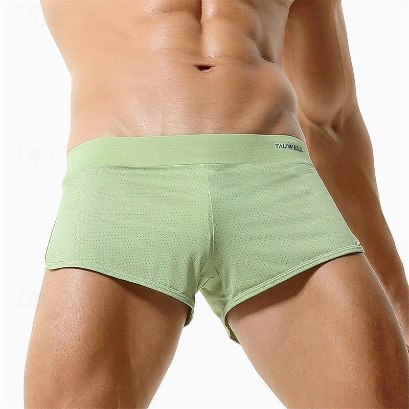 Herren 1 pc Unterwäsche Boxer Boxer-Shorts Nylon Atmungsaktiv Weich Komfortabel Glatt Mittlere Hüfthöhe Weiß Rosa 2025 - $12.99 –P17