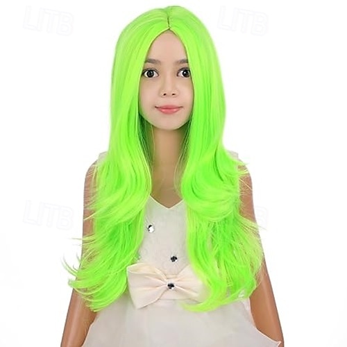 Child Kids Colorful Wigs Long Curly Wavy Wig for Girls Kids Rainbow Wig Colored Synthetic Cosplay Party Halloween Wigs 2025 - $21.99 –P5