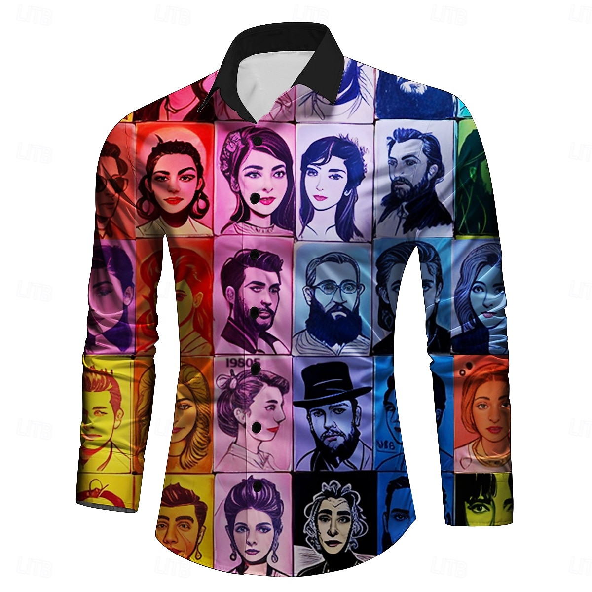 rétro vintage rétro vintage années 1970 années 1980 chemise hippie hommes discothèque fête décontractée chemise quotidienne de 2025 ? $23.99 –P5