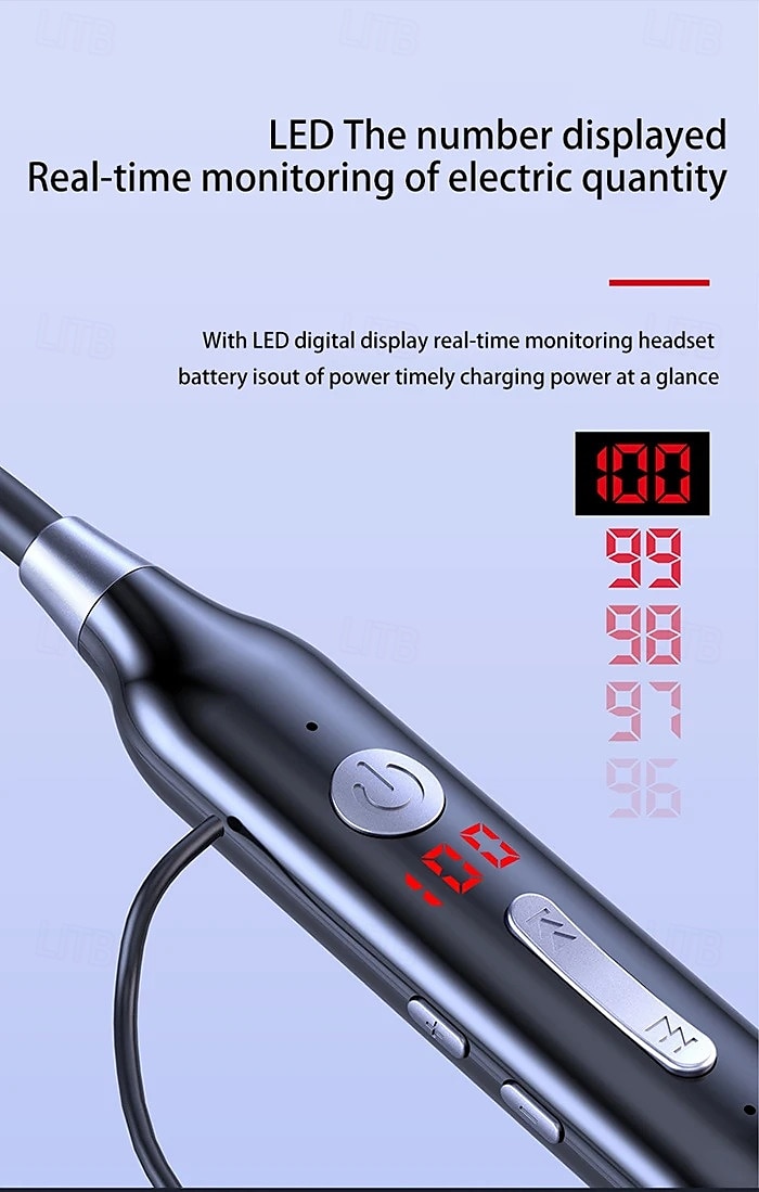 100 Hour Music Wireless Bluetooth Earphone 9D Strong Bass in Ear Sport Headset Neckband With Output MIC 2025 - $21.99 –P6