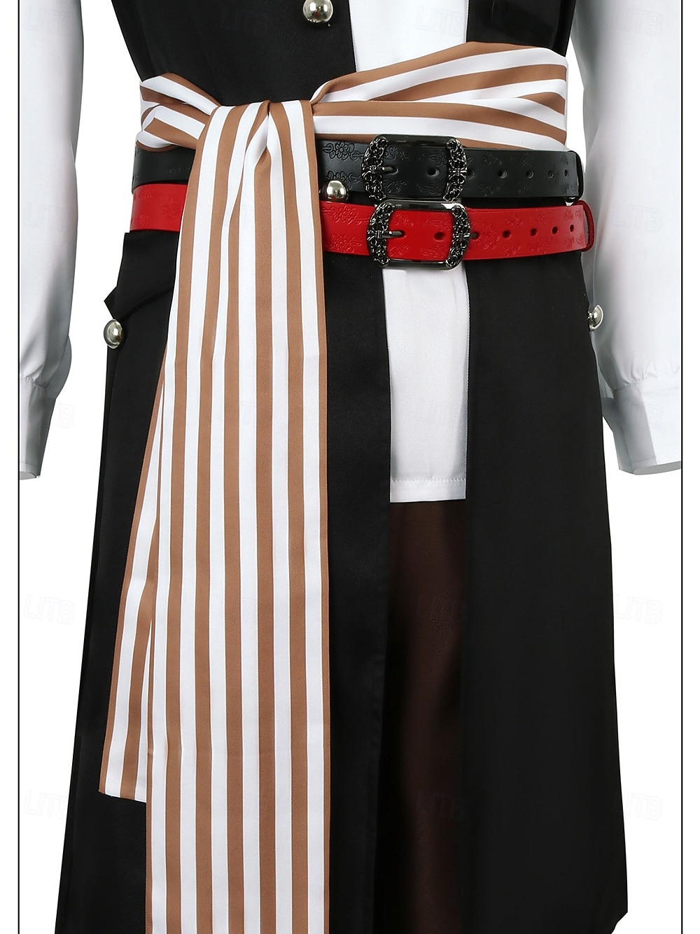 Pirates of the Caribbean Merirosvo Jack Sparrow Cosplay-Asut Siivet Miesten Elokuva-cosplay Cosplay Naamiaiset Juhla 2025 - $118.99 -P12