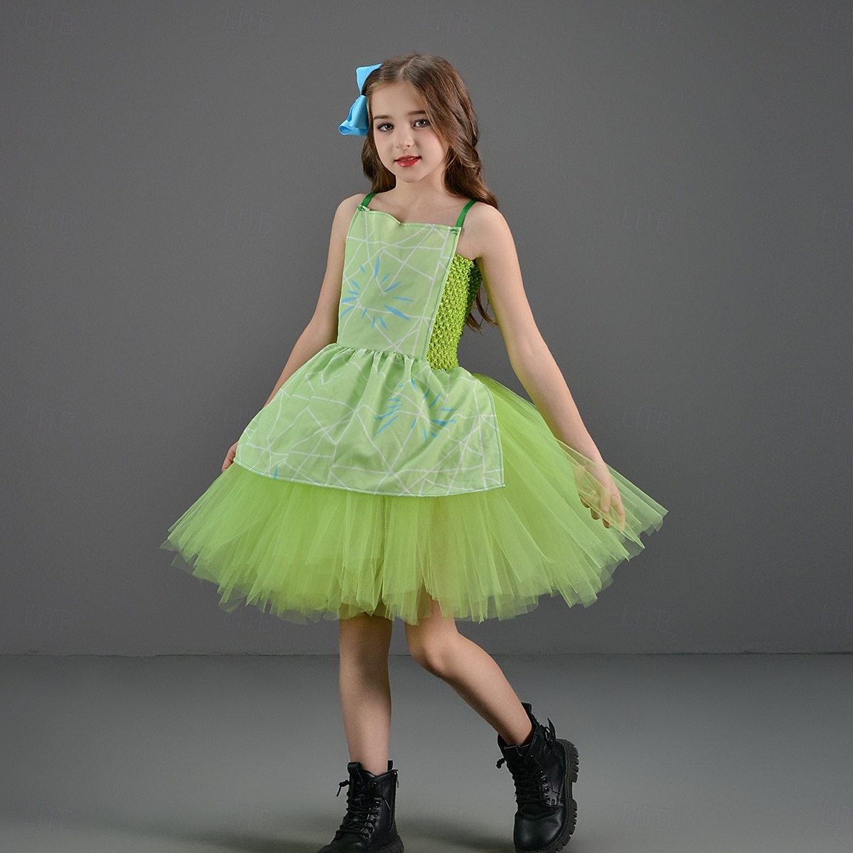 Inside Out 2 Principessa Disgusto GIOIA Abiti Costume Tutu Cosplay Cosplay di film for Ragazze Bambini Giornata universale dell'infanzia Mascherata Festa / Sera del 2025 a $31.99 –P13