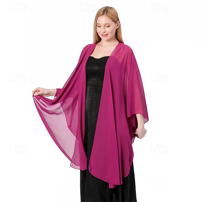 Women's Shawls and Wraps for Evening Dress Chiffon Scarf Soft Elegant Pashmina Wedding Bridal Scarve 2025 - $30.99 –P20