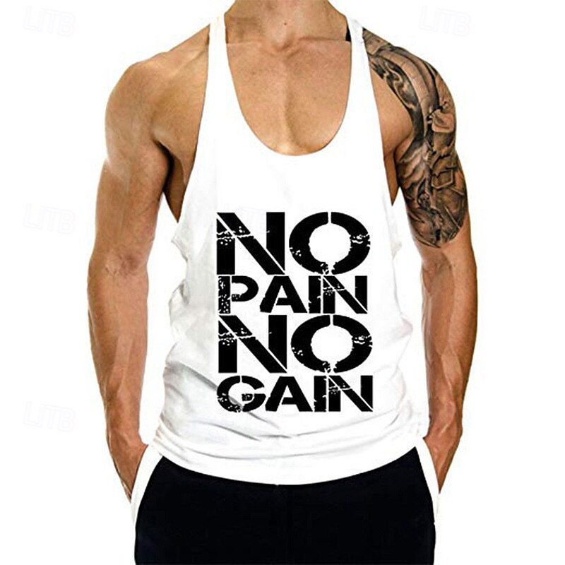 Men's Workout Tank Top Running Tank Top Gym Tank Top Sleeveless Vest / Gilet Casual Athleisure Breathable Quick Dry Soft Gym Workout Running Walking Sportswear Activewear Black White Yellow 2025 - $12.99 –P4