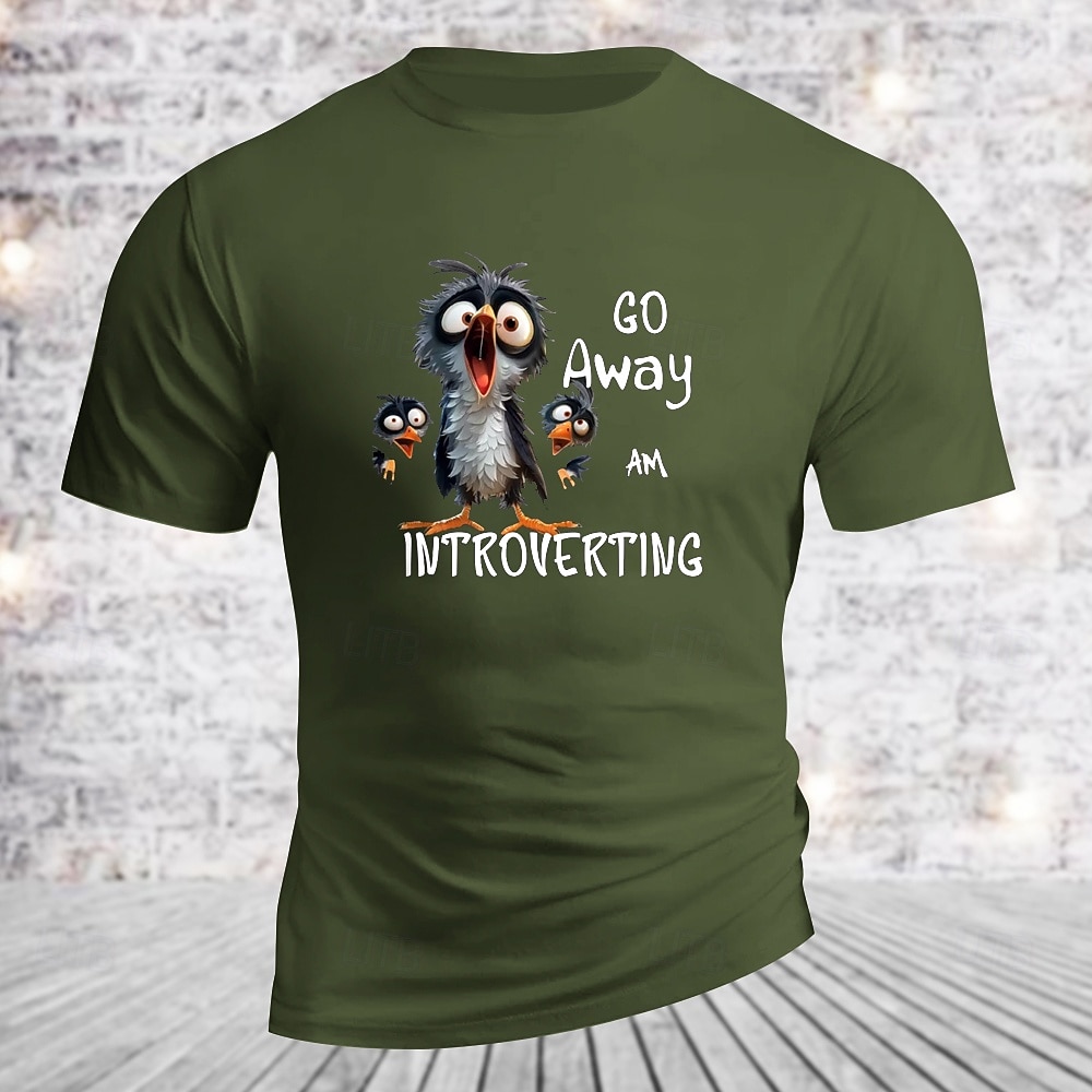 T-shirt da uomo Vai via sto introvertendo umoristica grafica sullo stile di vita a maniche corte del 2026 a $17.49 –P2