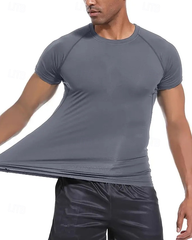 Per uomo Maglia a compressione Maglia atletica Maglietta da Palestra Maglietta Fitness Manica Corta Maglietta Casuale Athleisure Grafico Asciugatura Rapida Alta elasticità Compressione Traspirante del 2025 a $15.49 –P14