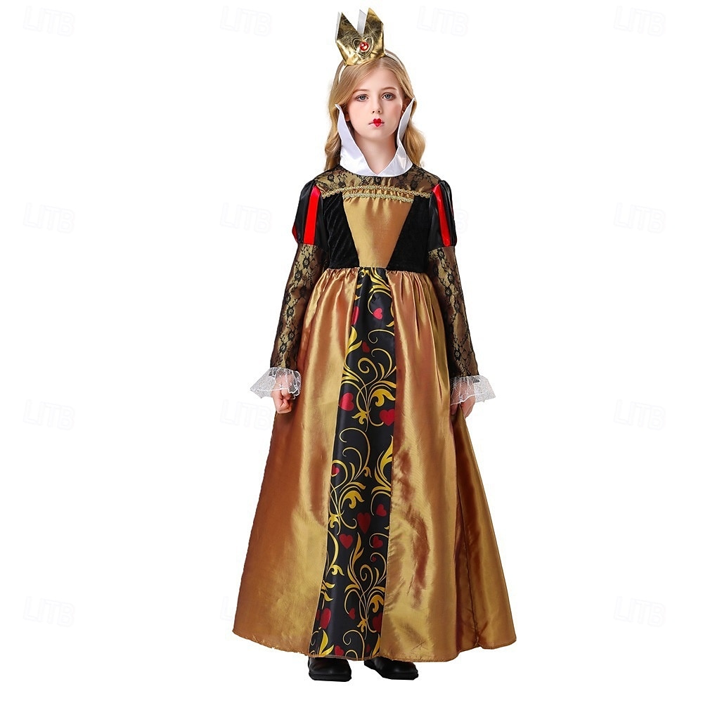 Alice in Wonderland Hartenkoningin Venijn Rode koningin Familiekostuums voor Halloween-groepen Kinderen Volwassenen Dames Voor meisjes Prestatie Feest Halloween Carnaval Makkelijk carnavalskostuum 2025 - $44.99 –P8