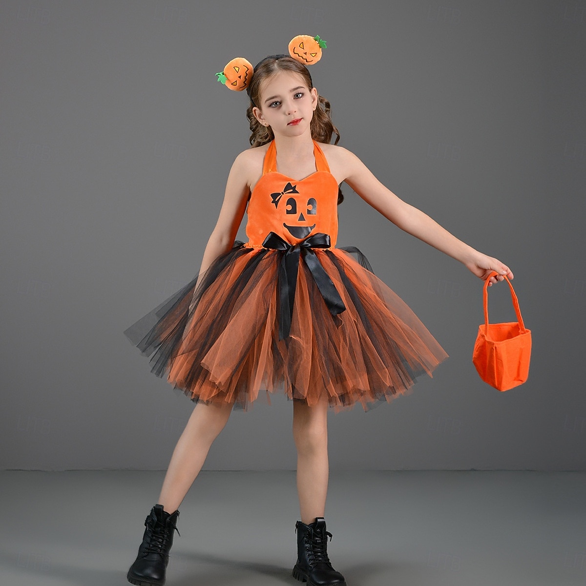 Zucca Halloween Costume Tutu Travestirsi Bambini Ragazze Giornata universale dell'infanzia Mascherata Feste Costumi di Halloween facili Vestirsi del 2025 a $28.99 –P10