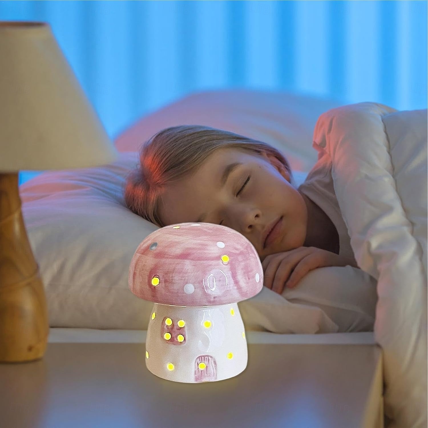 led gomba alakú éjszakai fény ünnepi parti dekoráció gomb elemes karácsonyi hálószoba nappali dísz újévi ajándék 2025 - $13.49 –P9