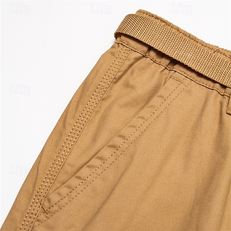 Per uomo Pantaloncini modello cargo Pantaloncini Pantaloni modello Capri Maglia da escursione Vita elastica Multi tasca Liscio Comfort Indossabile Informale Giornaliero Per uscire Sportivo Moda Verde del 2026 a $29.99 –P4