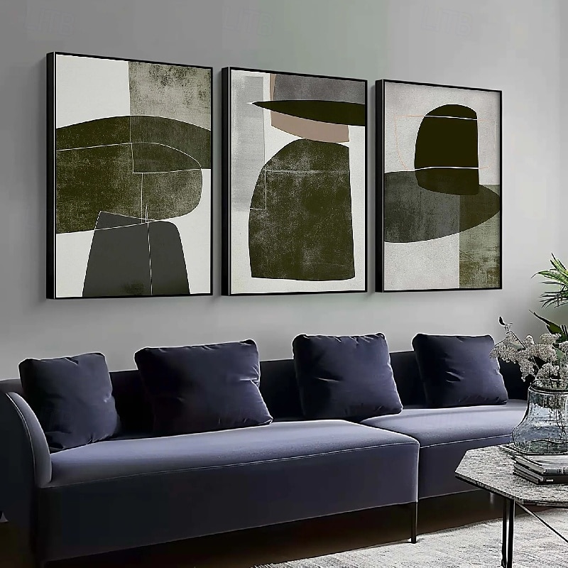 Ölgemälde handgemachtes abstraktes großes grünes Ölgemälde handgemalte Wandkunst beiges Ölgemälde handgemachtes großes grünes minimalistisches Kunstwerk Wandkunst Gemälde für Schlafzimmerdekoration 2025 - $116.99 –P3