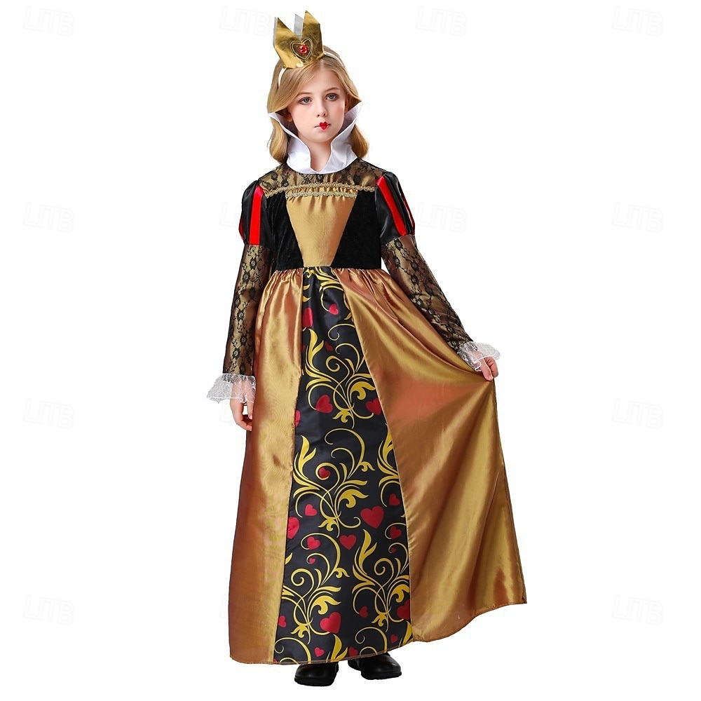 Alice in Wonderland Hartenkoningin Venijn Rode koningin Familiekostuums voor Halloween-groepen Kinderen Volwassenen Dames Voor meisjes Prestatie Feest Halloween Carnaval Makkelijk carnavalskostuum 2025 - $44.99 –P9