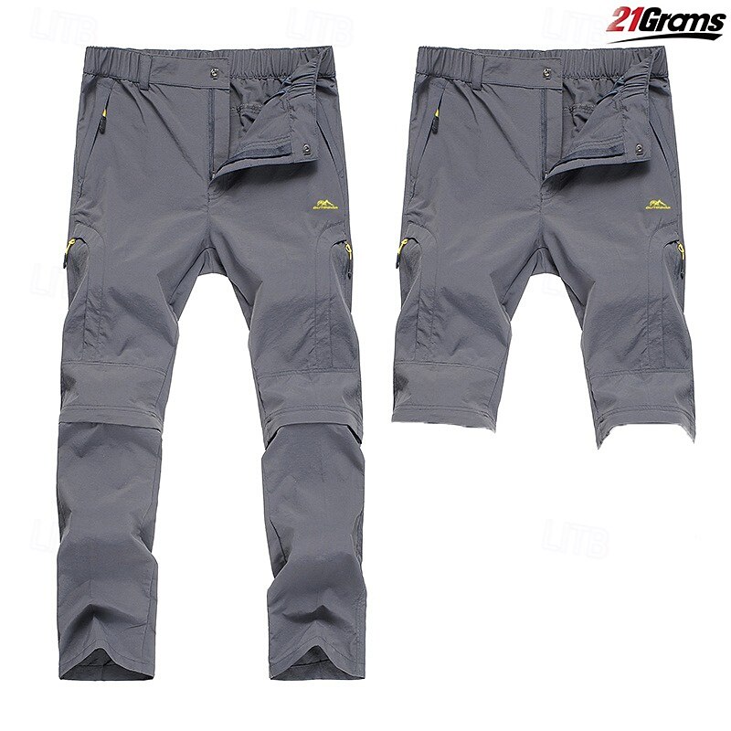 Homme Pantalons de Chasse Pantalon de randonnée Pantalons d'Extérieur Poche à Fermeture Éclair Conception détachable Uni Imperméable Protection UV Extérieur Quotidien Vêtements de rue Sports Mode de 2025 ? $36.99 –P14