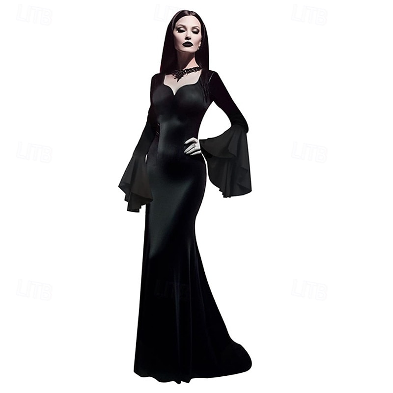 Quarta-feira Addams família Addams Mortícia Addams Vestidos Moda Cosplay filme for Mulheres Adulto Baile de Máscaras de 2025 por $60.99 –P3