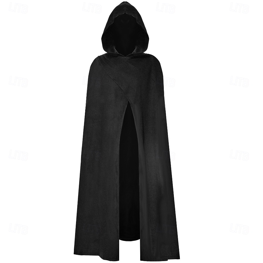 Retro Vintage Punk e gótico Medieval manto com capuz Xales Ranger Elfo Côr Sólida Fantasia Homens Mulheres Celta Viking Fantasia Dia Das Bruxas Carnaval Baile de Máscaras Festa / Noite Adulto Capa de 2025 por $35.99 –P6