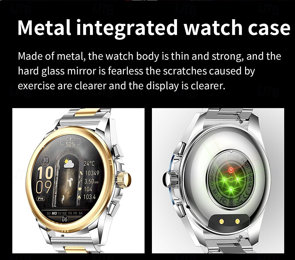 iMosi KC83 Smart Watch 1.43 inch Smartwatch Fitness Running Watch Bluetooth Pedometer Call Reminder Activity Tracker Compatible with Android iOS Women Men Hands-Free Calls Waterproof Media Control IP 2025 - $68.99 –P4